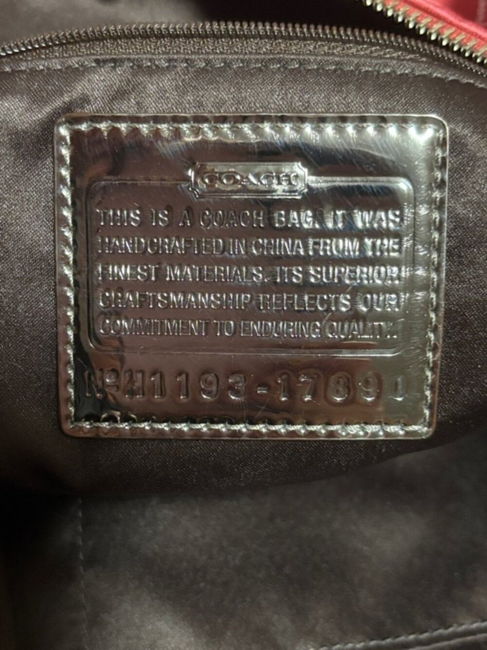 Coach Poppy Signature Shoulder Tote - Picture 10 of 12